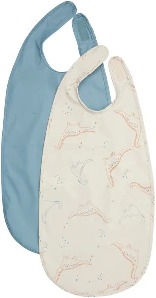 Lång haklapp PU (2-pack) - 419 - ONE SIZE