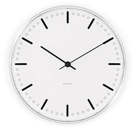 Arne Jacobsen City Hall Väggklocka - Ø:29 cm - Vit